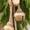 Decorator's Warehouse 17" Gold Iron Jingle Bell & Jute Rope Ornament > Christmas Decor|Christmas Accents