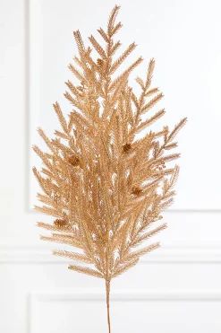 Decorator's Warehouse 32" Gold Metallic Pine Spray > Christmas Sprays|Christmas Decor