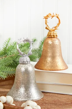 Decorator's Warehouse 7" / Antler Bell Glass Ornament > Christmas Decor|Christmas Ornaments