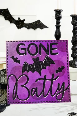 Decorator's Warehouse 10" Gone Batty Sign > Halloween|Halloween