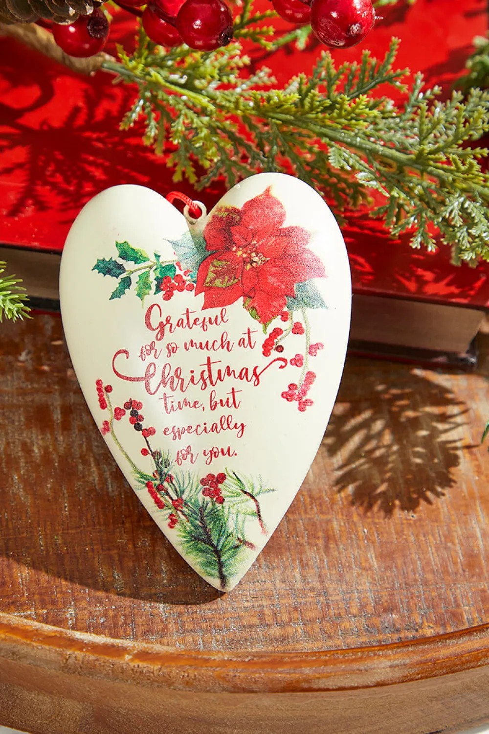 Decorator's Warehouse 5.5" Grateful Heart Ornament > Cardinal|Christmas Decor
