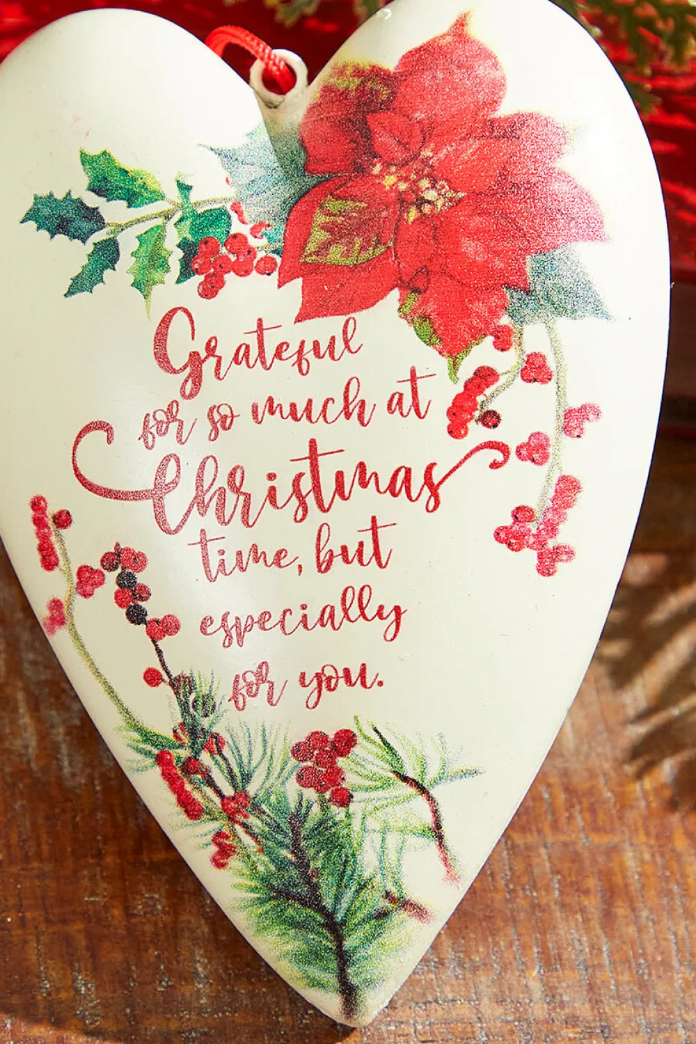 Decorator's Warehouse 5.5" Grateful Heart Ornament > Cardinal|Christmas Decor