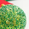 Decorator's Warehouse 4" Green Beaded Metallic Ball Ornament > Christmas Decor|Storyville