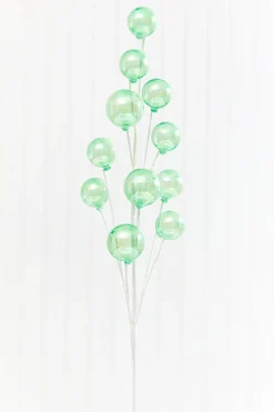 Decorator's Warehouse 28" Green Bubble Spray > Christmas Sprays|Christmas Decor