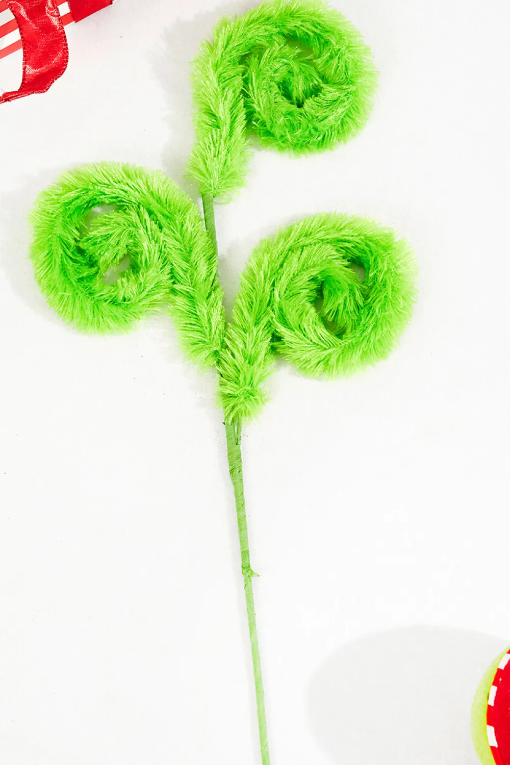 Decorator's Warehouse 28" Green Furry Curly Spray > Storyville|Christmas Sprays