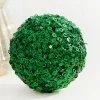 Decorator's Warehouse 4.5" Green Glamour Sequin Ball Ornament > Christmas Decor|Retro Brites