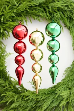 Decorator's Warehouse 19.5" Green Glass Finial Ornament > Christmas Decor|Christmas Ornaments