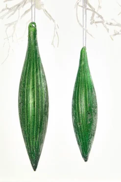Decorator's Warehouse 9" Green Glass Ornament > Nutcracker|Christmas Decor