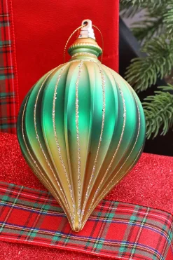 Decorator's Warehouse 6” Green & Gold Drop Ornament > Nutcracker|Christmas Decor
