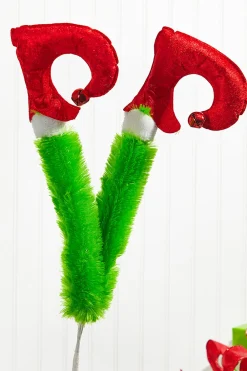 Decorator's Warehouse 30" Green Monster Legs Spray > Storyville|Christmas Sprays