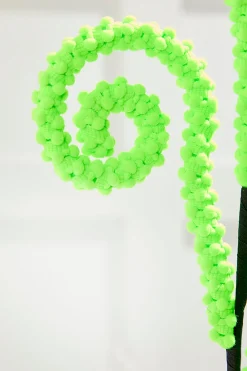 Decorator's Warehouse 28" Green Puff Chenille Spiral Curly Spray > Halloween|Halloween