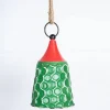 Decorator's Warehouse 9” Green/Red Metal Bell Ornament > Christmas Ornaments|Farmhouse