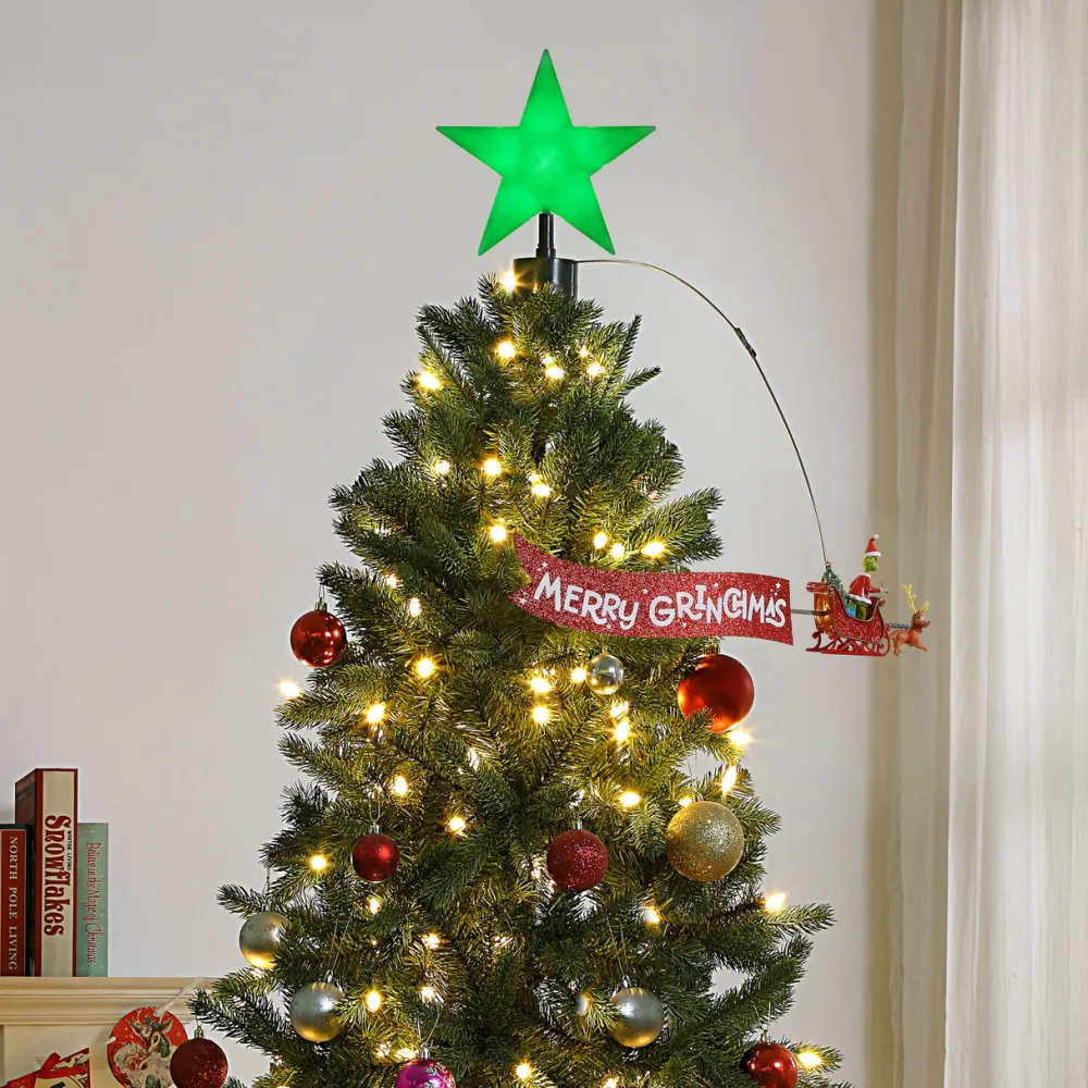 Decorator's Warehouse 21.75" Grinch Animated Tree Topper > Tree Toppers|Christmas Decor