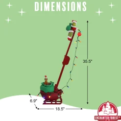Decorator's Warehouse 34" Grinch Utility Sleigh > Christmas Decor|Mr. Christmas
