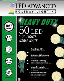 Decorator's Warehouse G30 Warm White 50 LED Light Set > Outdoor Lighting|Light Strands