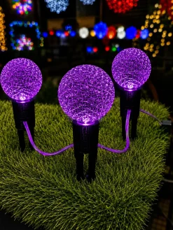 Decorator's Warehouse G50 Wonderful LED SMD Bulb (25 bulbs/bag) - Faceted, Purple > Mardis Gras|Mardi Gras