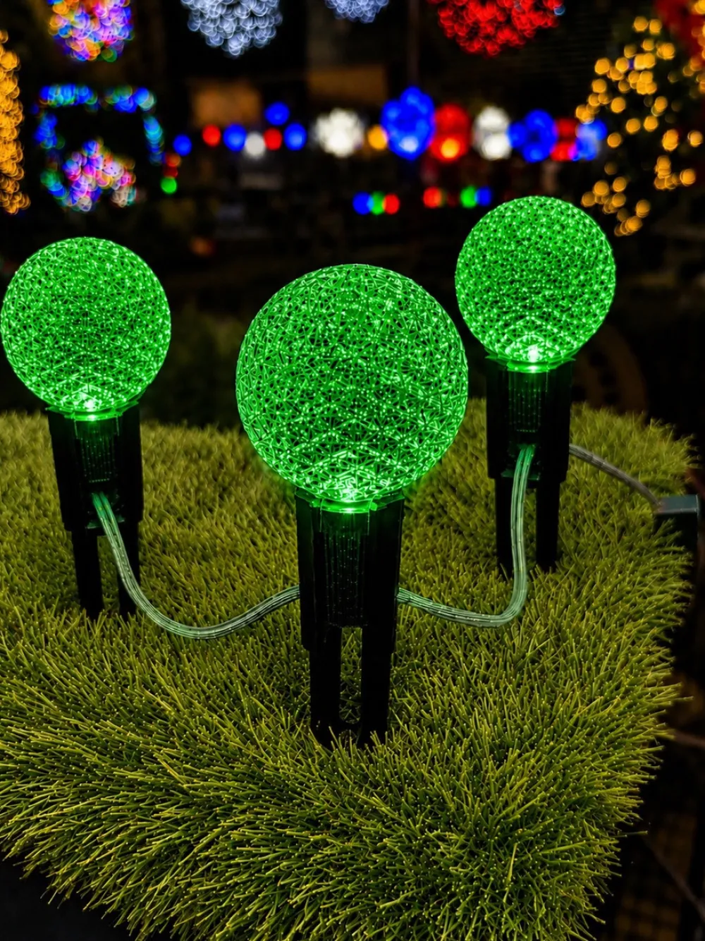 Decorator's Warehouse G50 Wonderful LED SMD Bulb (25 bulbs/bag) - Faceted, Green > Outdoor Lighting|Led Light Bulbs
