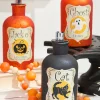 Decorator's Warehouse 7"H B/O Lighted Glass Halloween Bottle Luminary > Halloween|Halloween