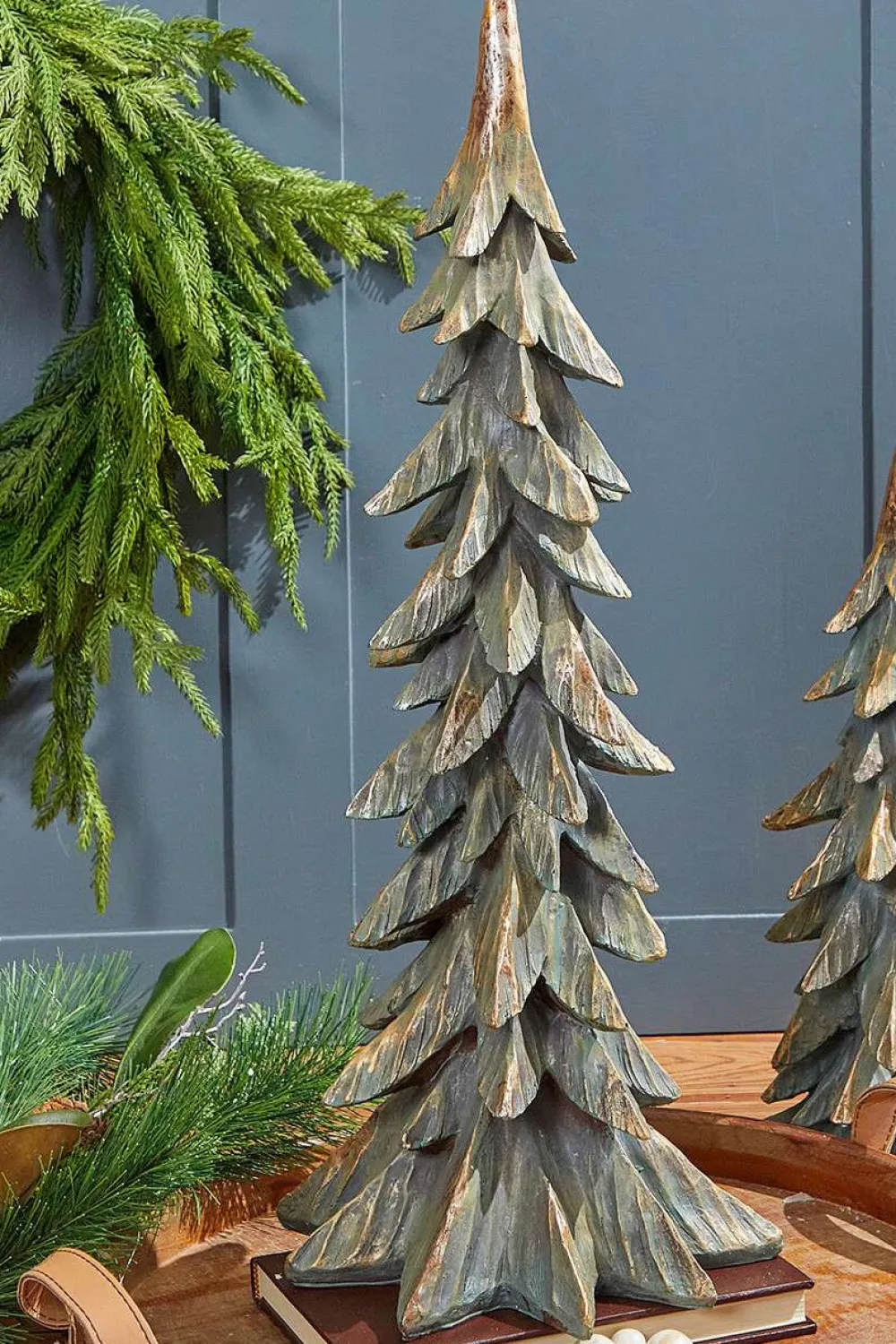 Decorator's Warehouse 17.5" Highlands Tree > Winter Woodland|Tabletop & Accent Trees