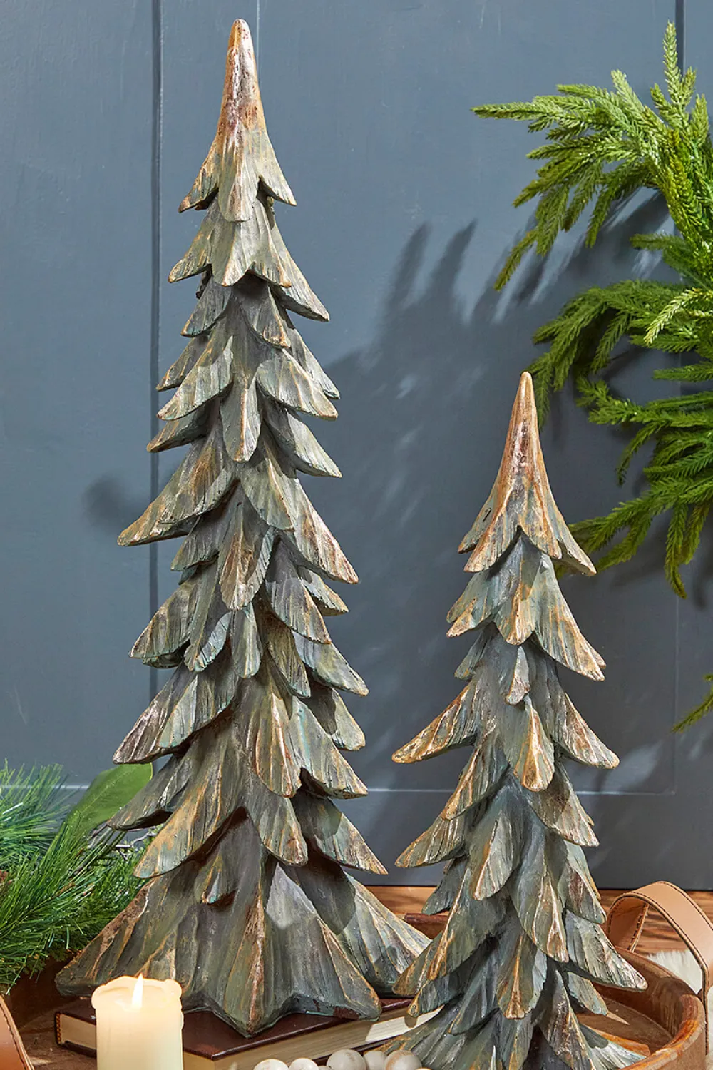 Decorator's Warehouse 23" Highlands Tree > Winter Woodland|Tabletop & Accent Trees