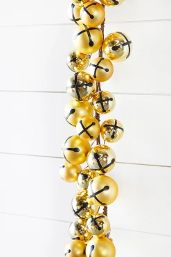 Decorator's Warehouse 5’ Holiday Gold Jingle Bells Garland > Nutcracker|Retro Brites