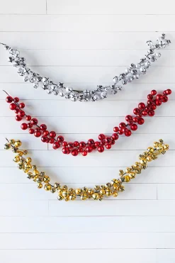 Decorator's Warehouse 5’ Holiday Gold Jingle Bells Garland > Nutcracker|Retro Brites
