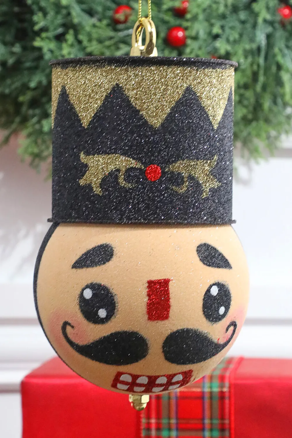 Decorator's Warehouse 8.5” Holiday Nutcracker Black Ornament > Nutcracker|Christmas Decor