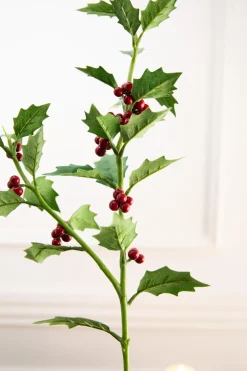 Decorator's Warehouse 30” Holly Stem With Red Berries > Cardinal|Kristin'S Picks