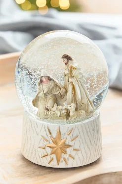 Decorator's Warehouse 6.3" Holy Family Snow Globe > Christmas Decor|Believe