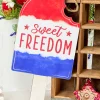 Decorator's Warehouse 13.5"H x 7"L Sweet Freedom Popsicle Sign > Patriotic Decor|Patriotic Decor