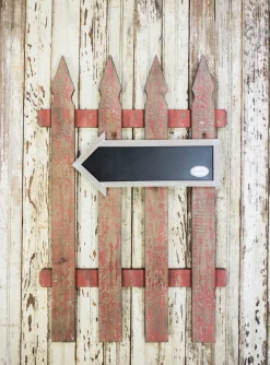 Decorator's Warehouse 21”H x 32”W Wood Chalkboard Arrow Fence > Fall Decor|Fall Decor