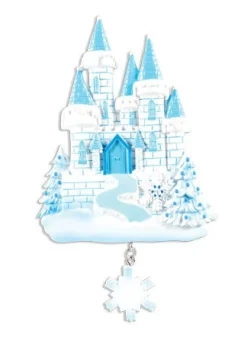 Decorator's Warehouse 6" Ice Castle Customizable Ornament > Christmas Ornaments|Christmas Decor
