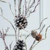 Decorator's Warehouse 32” Iced Birch Cone Stem > Winter Woodland|Kristin'S Picks