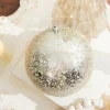 Decorator's Warehouse 6” Iced Metallic Ball Ornament > Christmas Decor|Natural Elegance