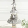 Decorator's Warehouse 12.5" Icy Silver Christmas Tree > White Christmas|Tabletop & Accent Trees