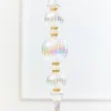 Decorator's Warehouse 11.5" Iridescent Glass & Gold Glitter Finial Drop Ornament > Christmas Decor|Natural Elegance