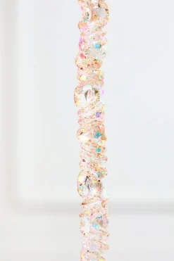 Decorator's Warehouse 11.5" Iridescent Glass Icicle Ornament > White Christmas|Christmas Decor