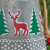 Decorator's Warehouse 10” Iron Pressed Bell with Deer & Tree Detail > Christmas Decor|Believe