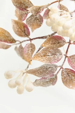 Decorator's Warehouse 28.5” Ivory Glitter Berry Spray > Christmas Sprays|Christmas Decor