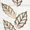 Decorator's Warehouse 20" Ivory & Gold Metallic Leaf Spray > Christmas Sale|Christmas Sprays