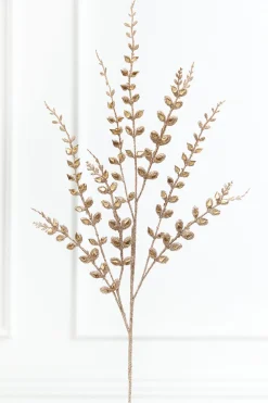Decorator's Warehouse 33" Jeweled Gold Leaf Spray > Christmas Sprays|Christmas Decor