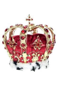 Decorator's Warehouse 8.5" Jeweled King Crown, Red - Mark Roberts > Mark Roberts