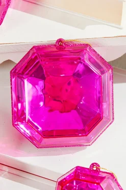 Decorator's Warehouse 4"-5" Jewel Ornament - Pink > Jewels|Christmas Decor