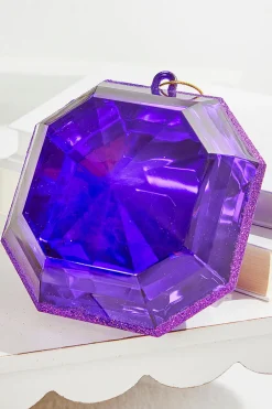Decorator's Warehouse 6" Jewel Ornament - Purple > Jewels|Christmas Decor