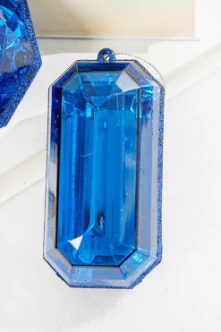 Decorator's Warehouse 4"-5" Jewel Ornament - Sapphire > Jewels|Nutcracker