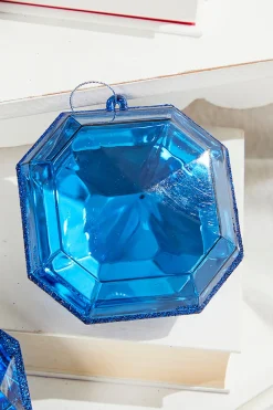 Decorator's Warehouse 4"-5" Jewel Ornament - Sapphire > Jewels|Nutcracker