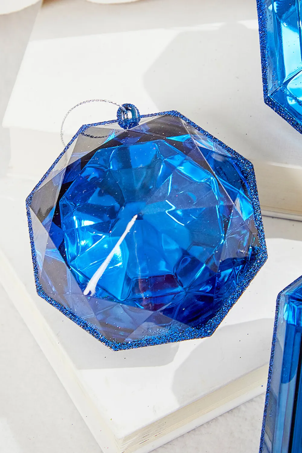 Decorator's Warehouse 4"-5" Jewel Ornament - Sapphire > Jewels|Nutcracker