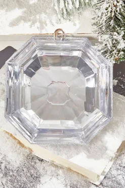 Decorator's Warehouse 6" Jewel Ornament - Silver > White Christmas|Jewels