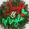 Decorator's Warehouse 23.1" Jingle & Mingle Lit Neon Sign > Christmas Decor|Indoor Lighting