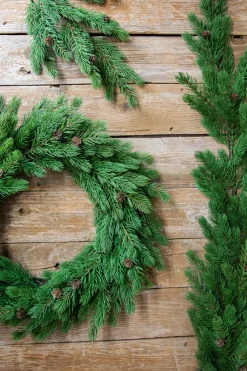 Decorator's Warehouse 24” Just Cut Spruce Wreath > Cardinal|Christmas Decor